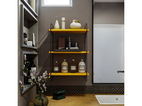 HANAH HOME Zidna polica Pulalis Yellow