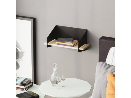 HANAH HOME Zidna polica Medıum Arm Black