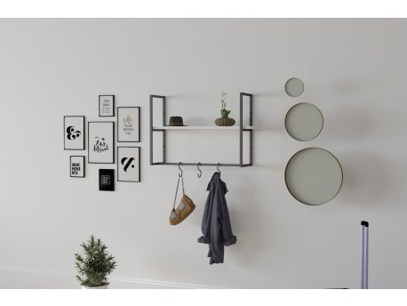 HANAH HOME Zidna polica Able White