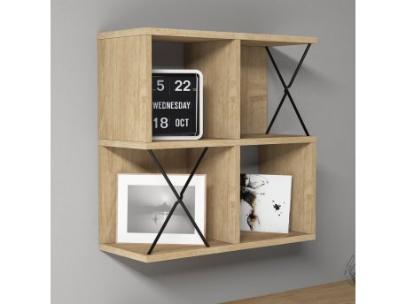 HANAH HOME Zidna polica Extra Oak