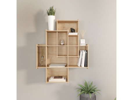HANAH HOME Zidna polica Adis Oak