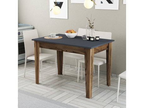 HANAH HOME Kuhinjski sto Kiev 504 Walnut Anthracite