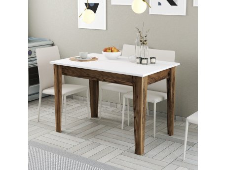 HANAH HOME Kuhinjski sto Kiev 505 Walnut White