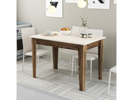 HANAH HOME Kuhinjski sto Kiev 508 Walnut Cream