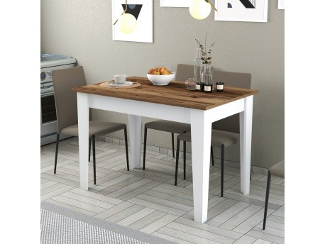 HANAH HOME Kuhinjski sto Kiev 511 Walnut White