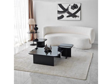 HANAH HOME Set stolova Jazz Black Fume