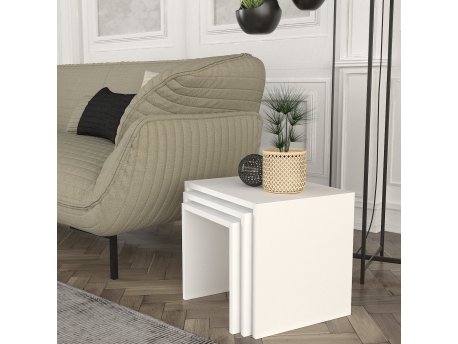 HANAH HOME Set stolova Zariel White