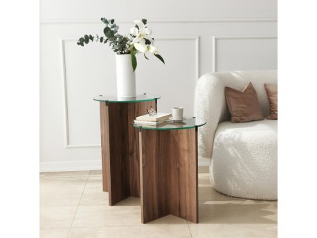 HANAH HOME Set stolova Lily Walnut