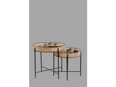 HANAH HOME Set stolova Kolezyum-Black