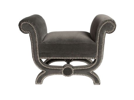 HANAH HOME Tabure Felice Halka Pouffe Smokey
