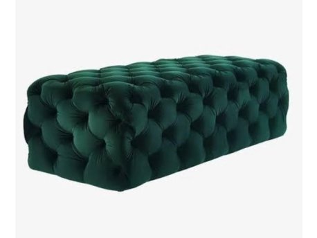 HANAH HOME Tabure Nilka Kapitone Pouffe 120 Green