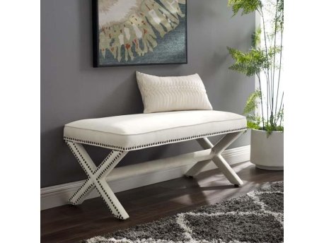 HANAH HOME Tabure Pelona Capraz Pouffe 120 White