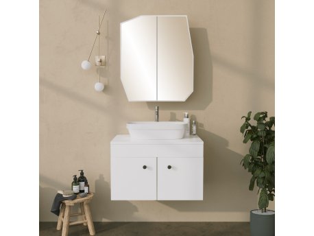 HANAH HOME Kupatilski ormarić Quartz Cabinet White