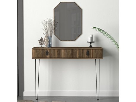 HANAH HOME Komoda Lost Aynalı Walnut