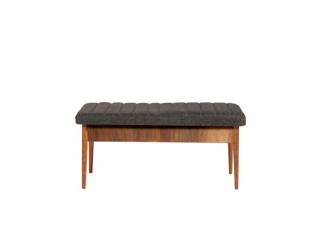 HANAH HOME Trpezarijska klupa Vina Bench Anthracite Walnut