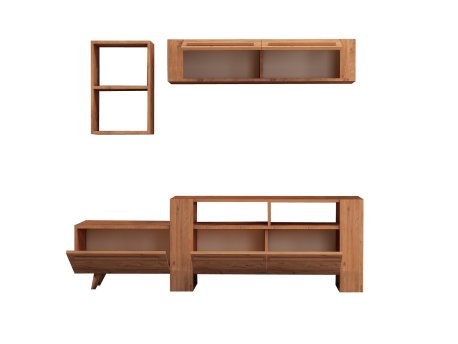 HANAH HOME TV polica Venom Unit Pine
