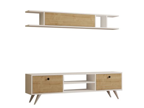 HANAH HOME TV polica Italo White Pine