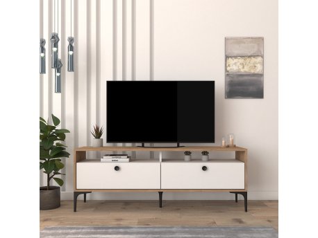 HANAH HOME TV polica Eylul Oak White