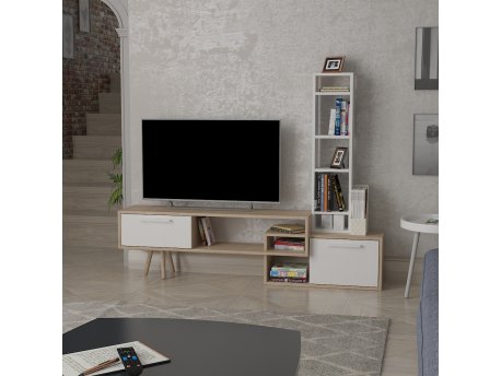 HANAH HOME TV polica Lagomood Manzara White Oak
