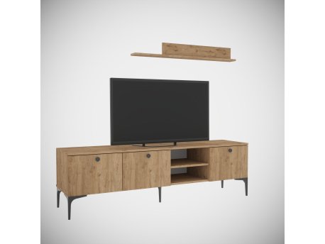 HANAH HOME TV polica Motto Oak