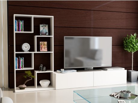HANAH HOME TV polica Bare White