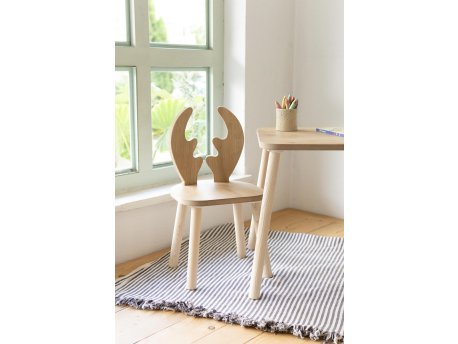 HANAH HOME Dečiji sto i stolica Deer One Chair Set Brown