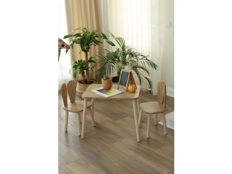 HANAH HOME Dečiji sto i stolica Bunny One Chair Set Brown