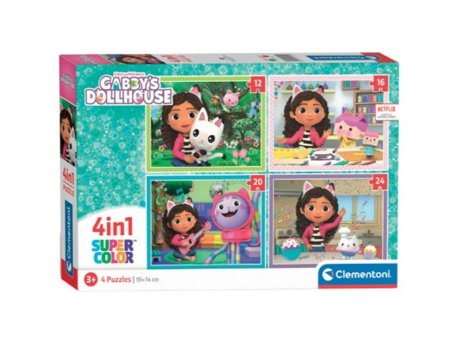 CLEMENTONI Puzzle 4U1 Gabbys Dollhouse