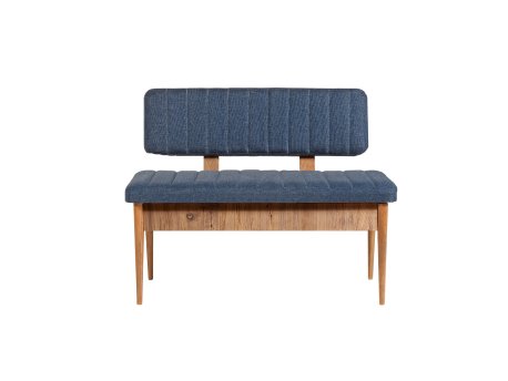 HANAH HOME Trpezarijska klupa Vina Bank Dark Blue Atlantic