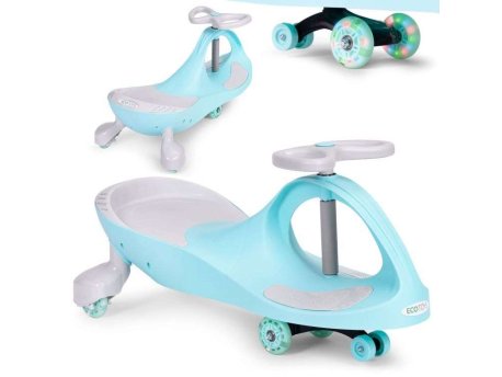 ECO TOYS Wiggle guralica za decu Led točkovi - Plavi