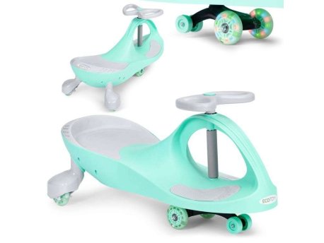 ECO TOYS Wiggle guralica za decu Led točkovi - Zeleni