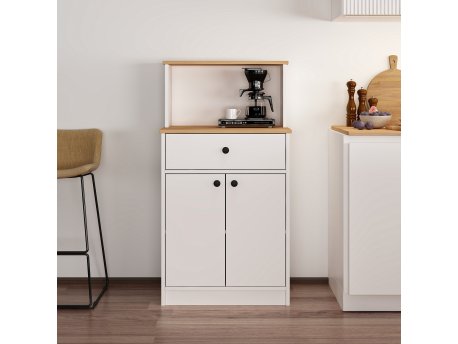 HANAH HOME Višenamenski ormar Mocha Walnut Atlantic Pine