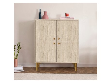 HANAH HOME Višenamenski ormar Multilux Traverten