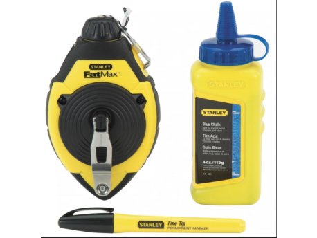 STANLEY 3-delni set; nit za obeležavanje + kreda 30m + marker (0-47-681)