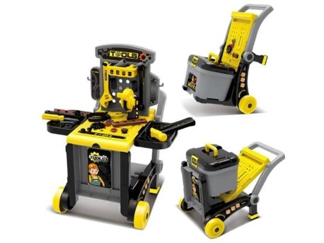 ECO TOYS Majstorska radionica za decu sa alatima 3U1 sklopiva (HC388349)