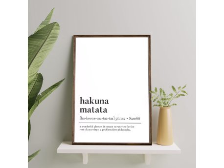 WALLXPERT Dekorativna slika Hakuna Matata