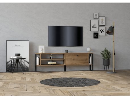 HANAH HOME TV polica Asrın Walnut