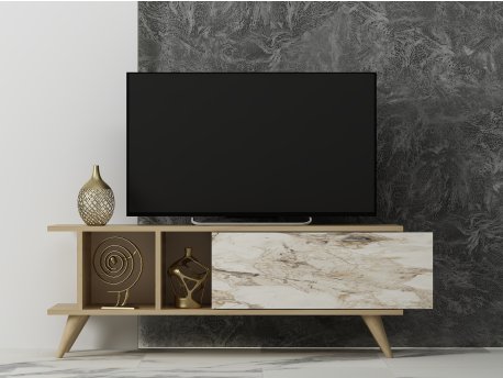 HANAH HOME TV polica Liberty Sapphire Oak Marble
