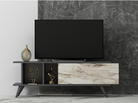 HANAH HOME TV polica Liberty Anthracite Marble