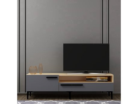 HANAH HOME TV polica Zera Anthracite