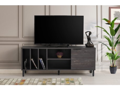 HANAH HOME TV polica Kaysersberg Dark Brown