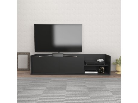HANAH HOME TV polica Krog Anthracite