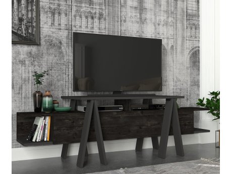 HANAH HOME TV polica Aspero Anthracite