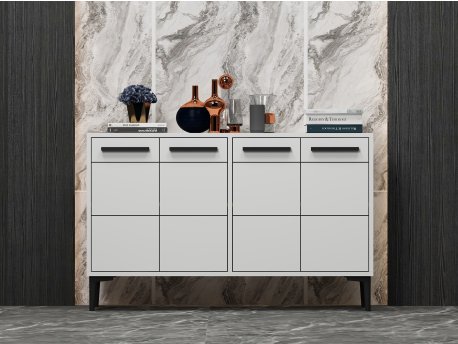 HANAH HOME TV polica Stria White