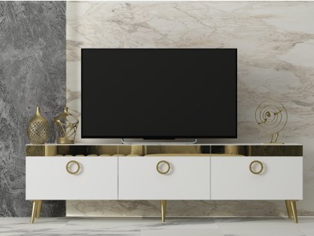 HANAH HOME TV polica Safar White