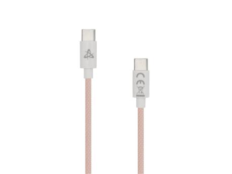 S BOX 60W kabl za punjač USB-C na USB-C roze