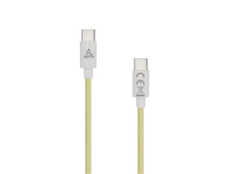 S BOX 60W kabl za punjač USB-C na USB-C žuti