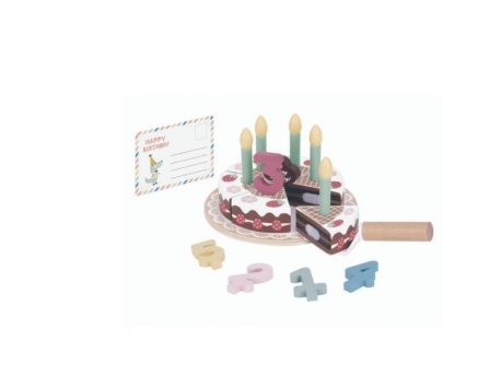 TOOKY TOY Drvena rođendanska torta