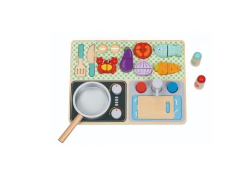 TOOKY TOY Drveni kuhinjski set igračka