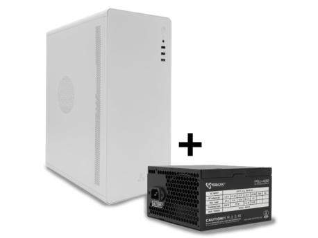S BOX PCC 500 W ATX belo kućište + PSU 400